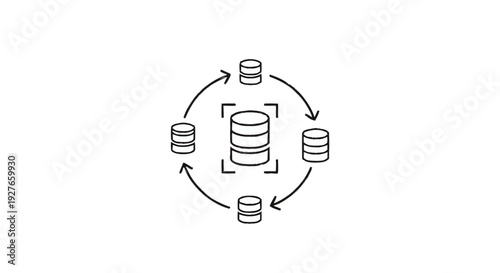 Database Synchronization and Data Flow Diagram.