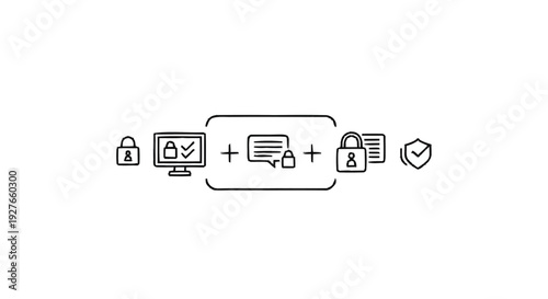Digital Security and Data Protection Concept Illustration.