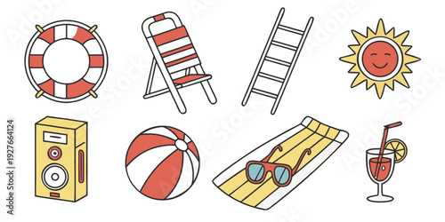 A collection of various safety and warning signs and symbols. Vector