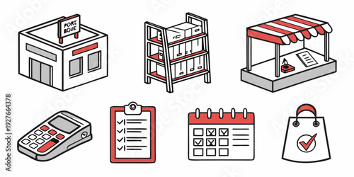 A collection of various medical and healthcare related icons. Vector