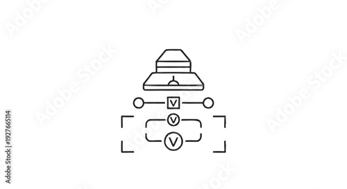 Diagram of a ventilation system with flow control.