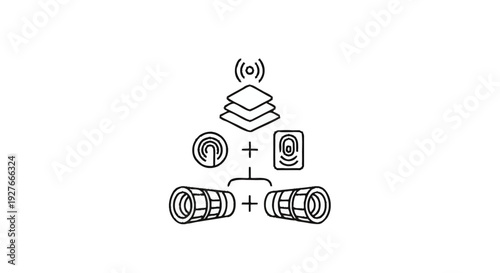 Diagram Illustrating Network Connectivity and Data Flow.