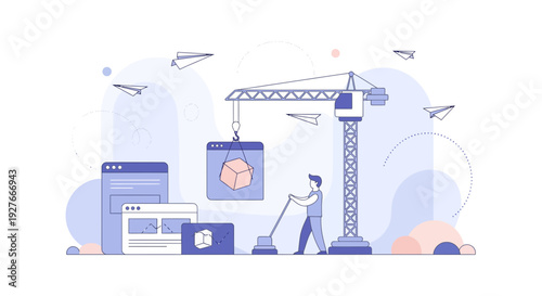 Website development construction content management digital solutions creative process