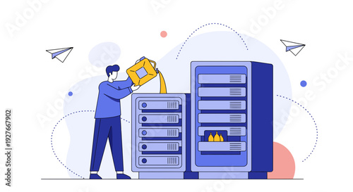 Data Center Liquid Cooling System IT Infrastructure Maintenance Server Management