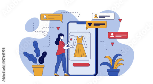 Online Shopping Fashion App Digital Commerce Mobile Retail Experience