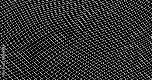 Grid of net mesh lattice with Distortion deformation