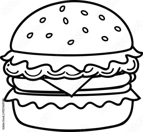 cartoon-burger-with-cheese-and-lettuce.eps