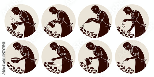 A group of adorable squirrels gathered together in a circle formation Vector