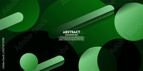 Green abstract background. Simple and trendy liquid circle pattern design element. Vector eps10