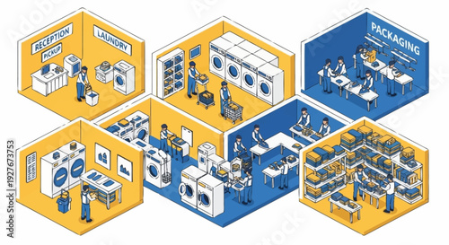 Industrial manufacturing process stages and machinery.