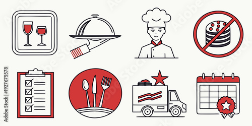 Icons representing various restrictions and prohibitions in different contexts Vector