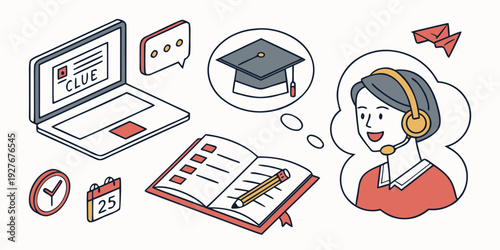 A diverse group of people engaged in various online activities on their devices. Vector