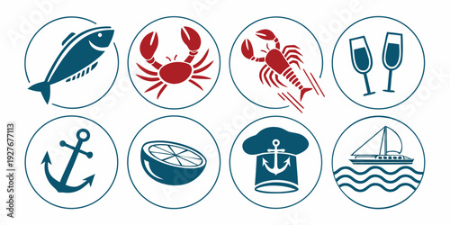 A collection of various symbols representing different organizations and affiliations Vector