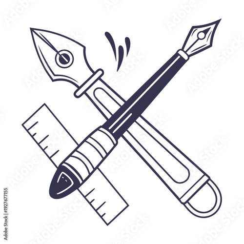 Stationery items for drawing and writing