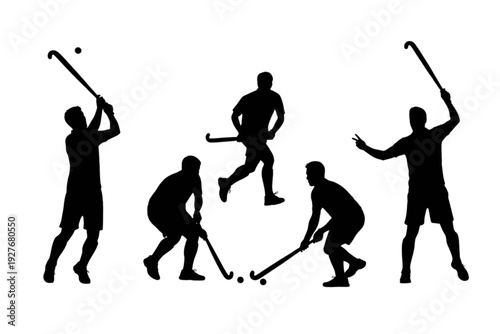 Field Hockey player silhouette