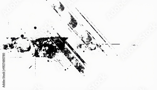 A black and white image with a lot of noise