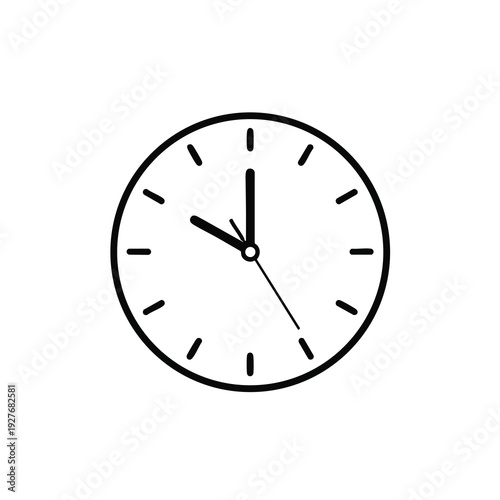 Minimalist Wall Clock for Modern Home or Office Decor