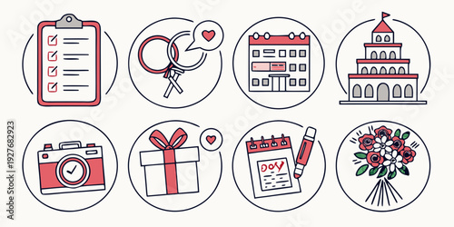 A collection of various symbols and icons representing different types of restrictions and prohibitions. Vector