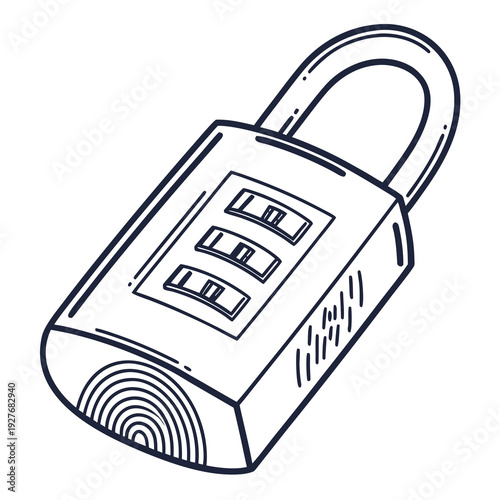 A combination lock with a fingerprint reader