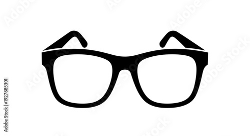 Black Framed Eyeglasses with Clear Lenses.
