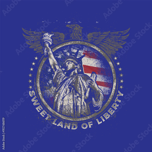 Statue of Liberty emblem patriotic American symbol 