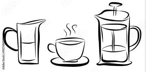 illustration of a glass of water and glass