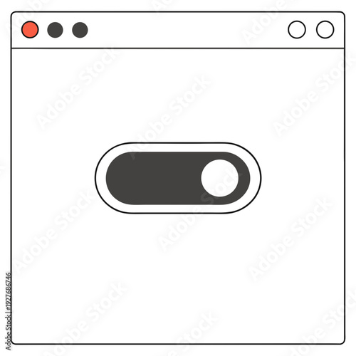 A toggle button in a browser window