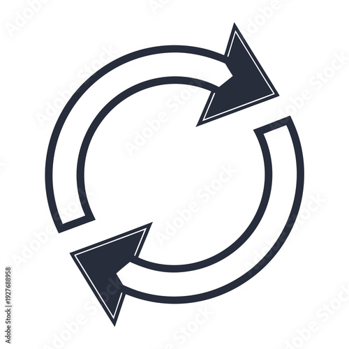 A circular arrow icon with two arrows pointing in opposite directions