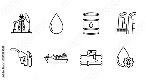 Illustrations of various energy sources and their applications