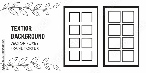 A beautiful floral border design with a textured background and blank center. Vector