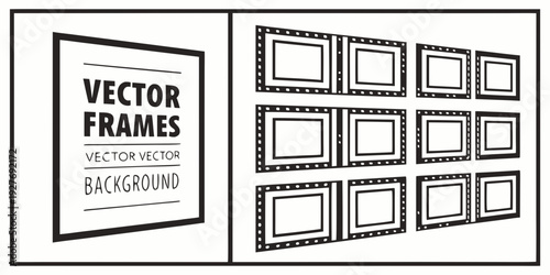 Art gallery with various framed paintings on display and a signboard Vector