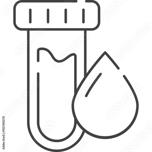 Blood Test Tube Icon