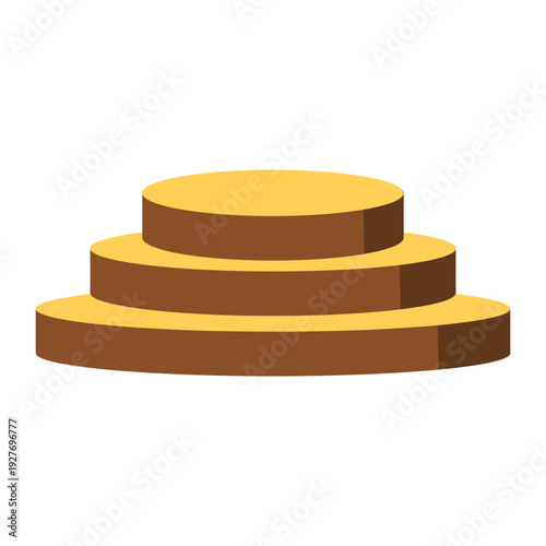 Three Tier Wooden Podium
