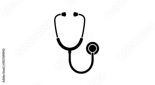 Stethoscope Medical Equipment Healthcare Tool Illustration.