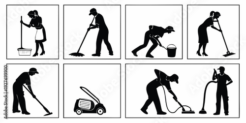 A sequence of images depicting the proper technique for performing a push-up exercise. Vector