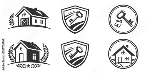 Collection of icons representing various home services and maintenance tasks Vector