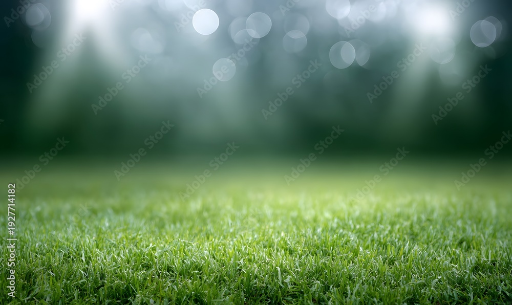 Fototapeta premium green spots field with spotlights