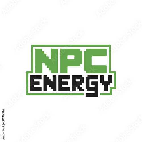 A green and black logo for NPC Energy on a white background