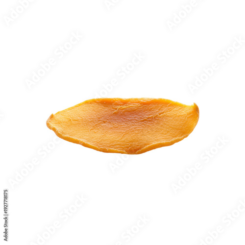 Dried Mango Slice Isolated on Black Background