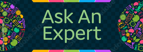 Ask An Expert Colorful Health Symbols Circular Left Right Horizontal 