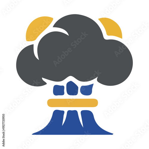 Volcano Eruption Icon