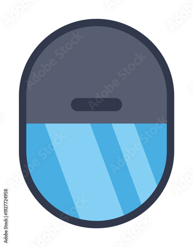 Free Download Airplane window showing the sky and reflecting light - GFXLoad
