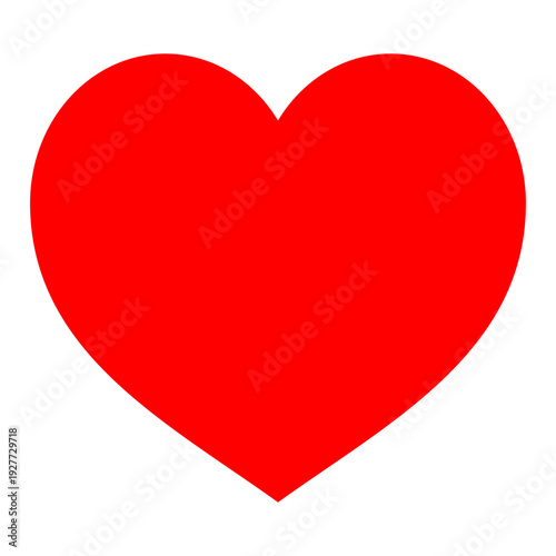 Free Download Simple red heart vector illustration on white background - GFXLoad