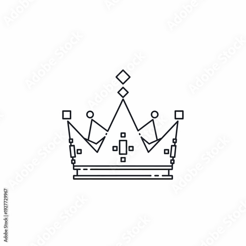 A Regal Crown Icon, Symbolizing Royalty, Power, and Authority