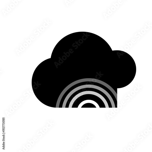 Biometric Cloud Authentication - Eco Tech Icon Set – Sustainable Smart Energy Solid Vector Pack
