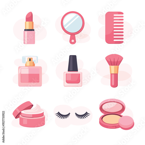 Cosmetics and beauty products collection