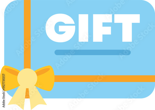 Blue gift card offering a valuable shopping reward or discount