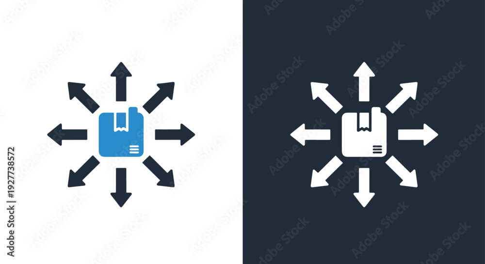 Obraz premium WiFi router signal icon set flat design vector illustrationBlue icon set - Modern style icon - Vector icon set - Glyph and solid icon set - Icon vector - Flat Design Icon - line icon set