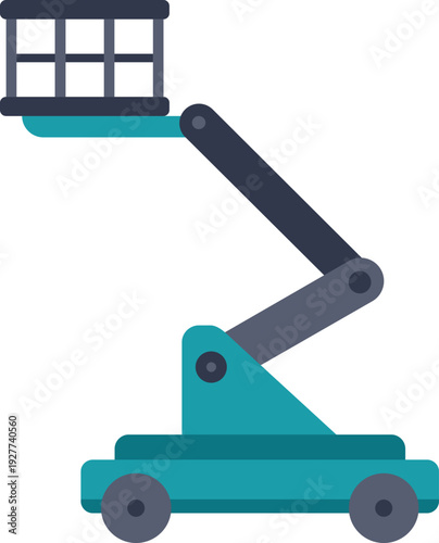 Mobile elevated work platform elevating workers for construction or maintenance tasks