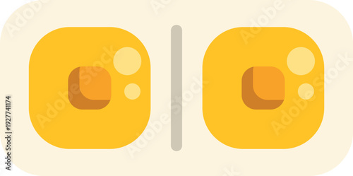 Yellow pills representing healthcare, medicine, treatment, and daily dosage